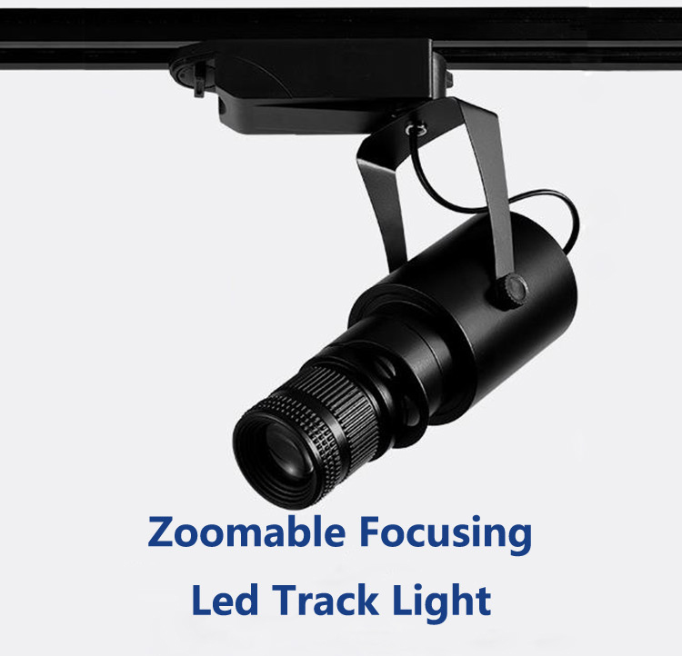 Zoomable Focusing Led Track Light Spotlight--precise focus, soft light effect, high display!